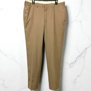 RC Tom James Mens Dress Pants Beige Khaki 36x31